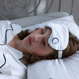 silk satin eye mask cream30 momme