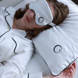 silk satin eye mask cream30 momme