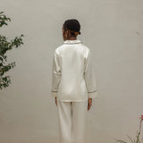 silk satin pajama cream30匁