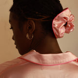 silk satin scrunchie pink30匁