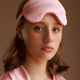 silk satin eye mask pink30匁